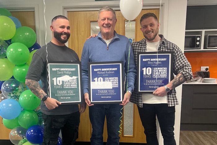 Celebrating a decade of service for trio at the lcv group
